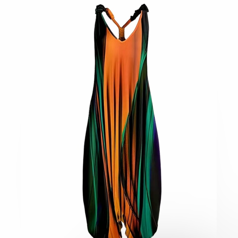 Abstract Harem Romper, sz XL